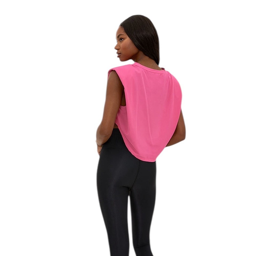 Beach Riot NWT pink mesh dunes muscle tank - Picture 2 of 13